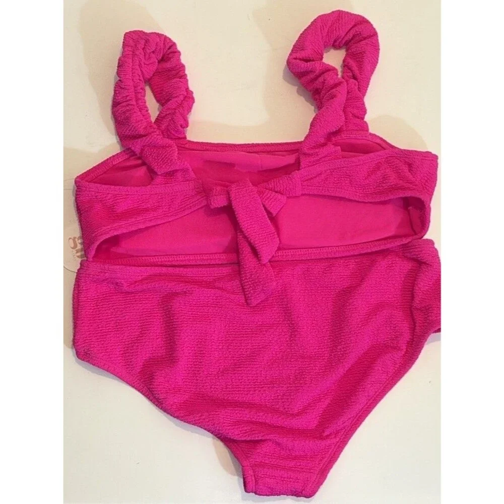GB Gianni bini Girls Sz 16 2 Piece Bikini Brightest Berry Scrunchie Strap Swim